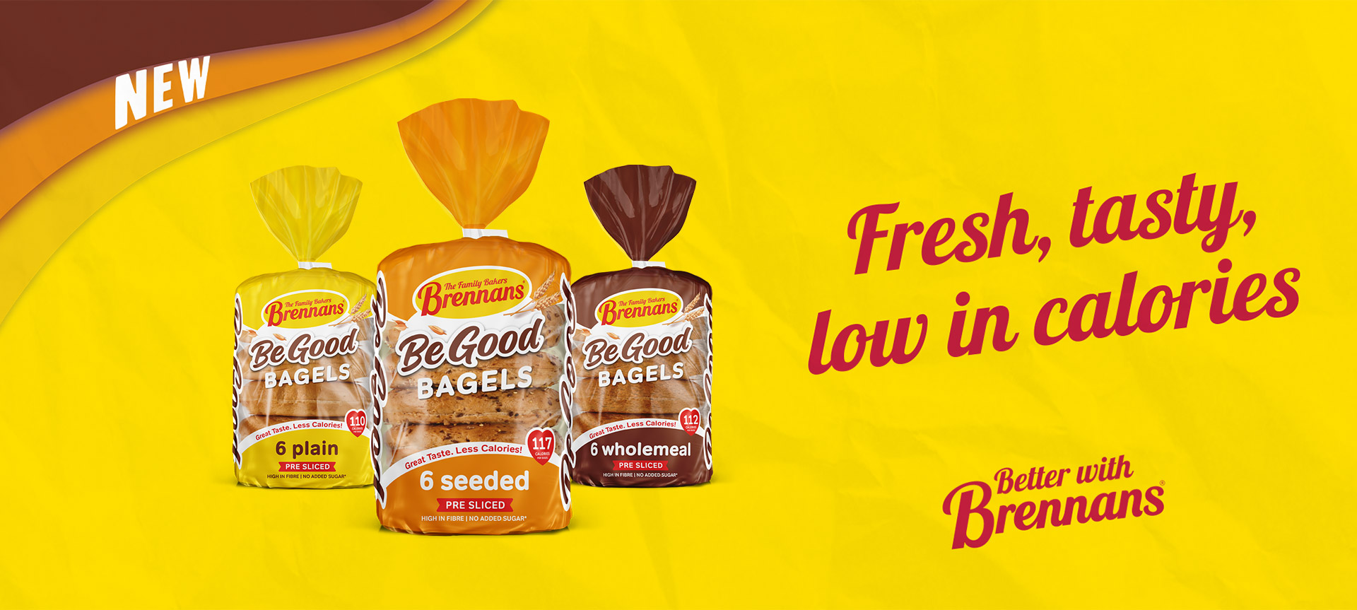 Brennans Be Good Bagels - Fresh, tasty, low in calories