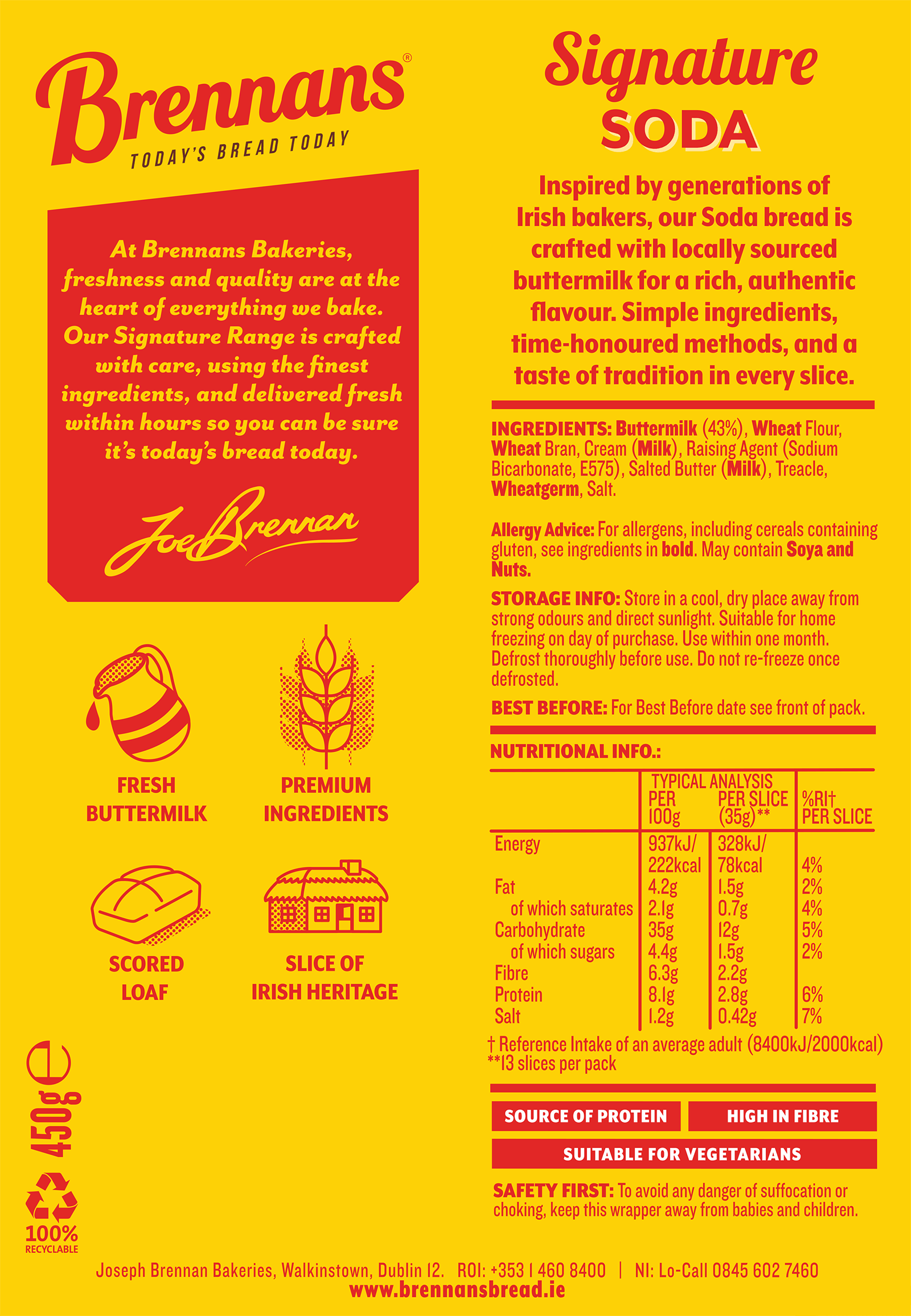 Signature range soda nutritional