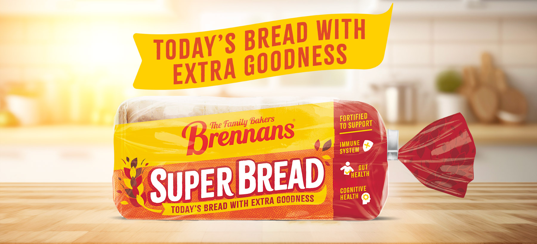 Brennans Super Bread. Today's bread with extra goodness.