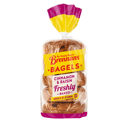 Brennans Cinnamon and Raisin Bagels