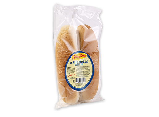 Brennans 2 Sub Rolls White
